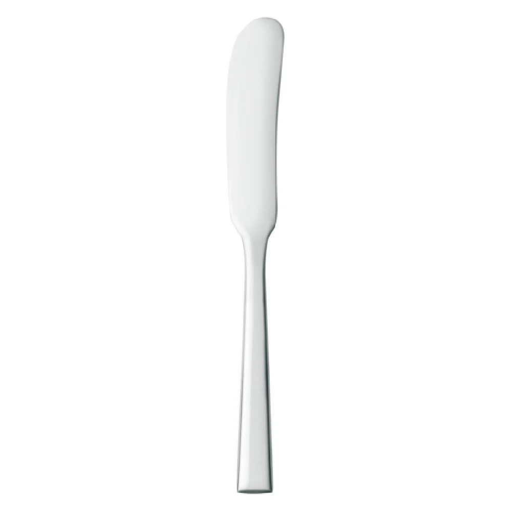Libbey 947 053 5-3/4 Inch Beveled Edge Butter Spreader Stainless Steel Mirror Finish