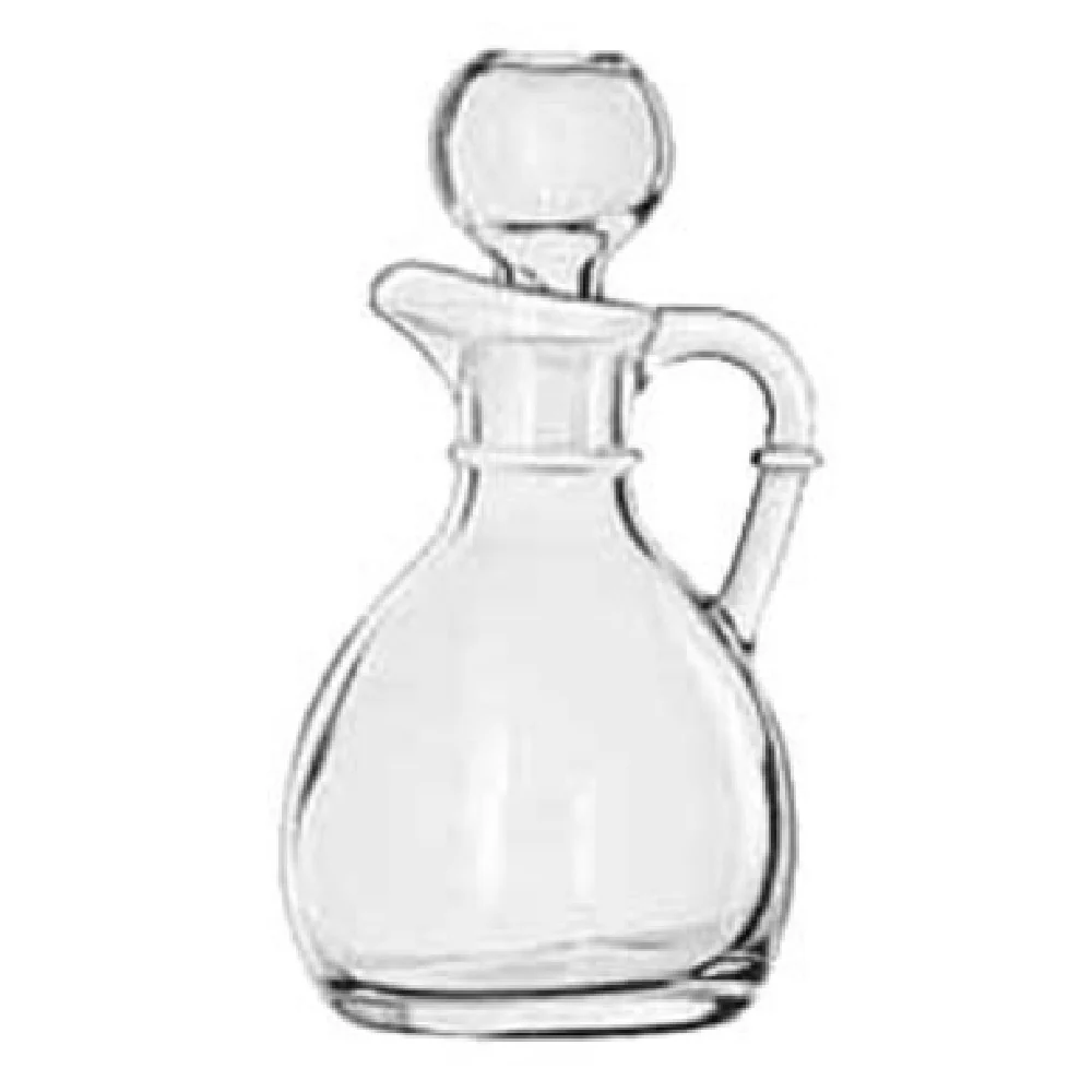 Libbey 75305 6 Oz Oil and Vinegar Cruet Glass with Stopper 12 Packs