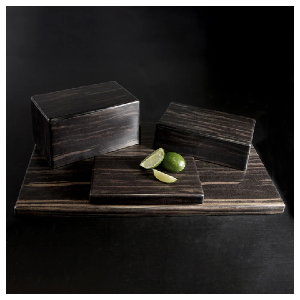 GET Enterprises M10-ZW 10 Inch Display Riser Shelf with Melamine Faux Zebra Wood Finish GET Enterprises M10-ZW 10 Inch Display Riser Shelf with Melamine Faux Zebra Wood Finish