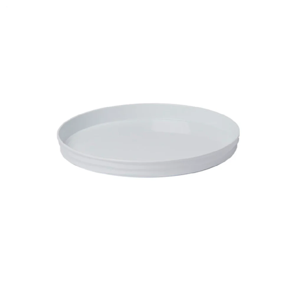 American Metalcraft BL10W 10-3/8 Inch Diameter Round Lid/Plate White ABS Plastic
