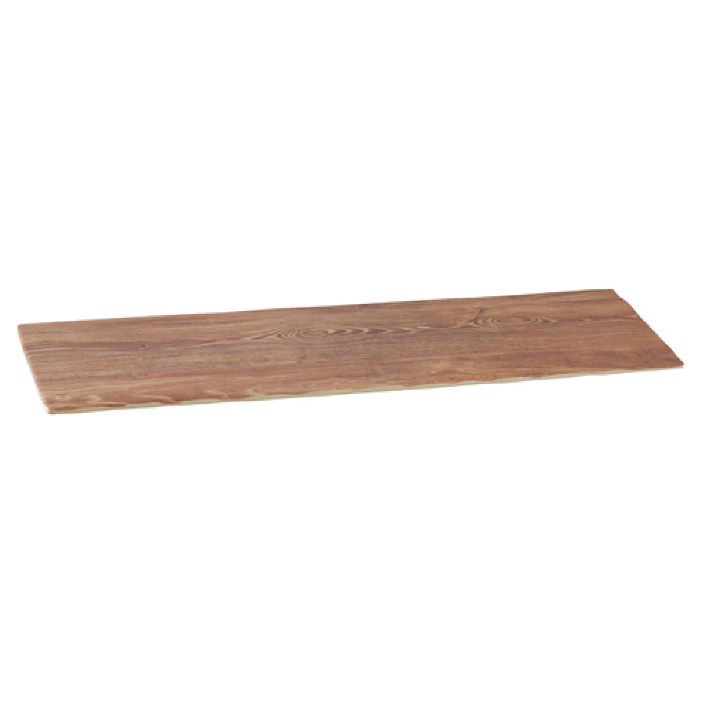 Yanco WD-222 21 Inch Dishwasher Safe Melamine Serving Tray with Wood Look