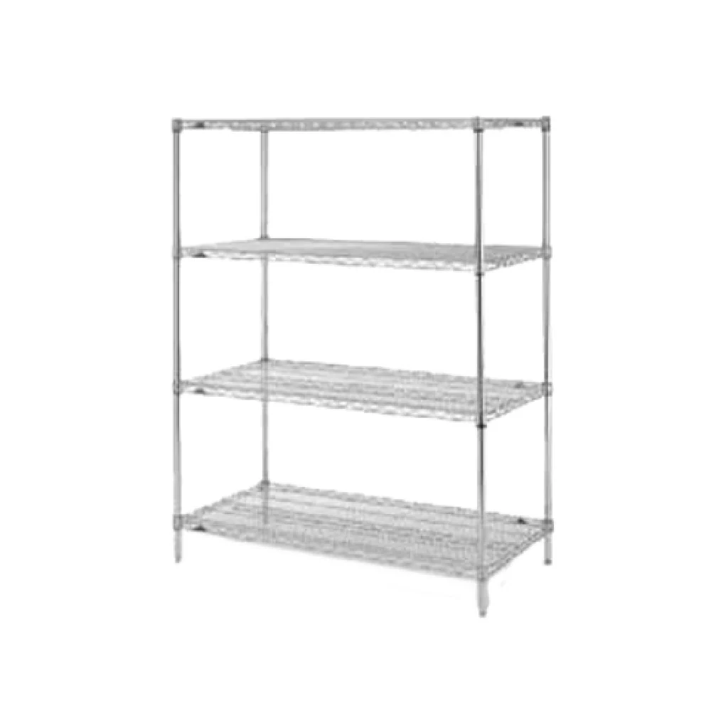 Metro EZ2460BR-4 60 Inch Wire Shelving Unit NSF Zinc Finish Heavy Duty Sturdy