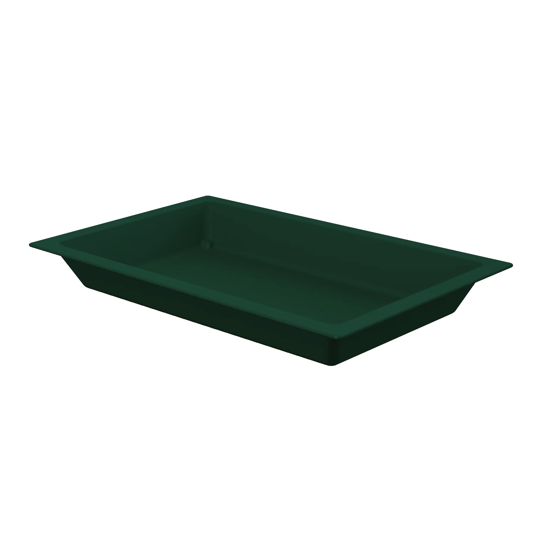 Tablecraft CW4049HGN 21 Inch Full Size 8-1/2 Quart Cold Holding Food Pan Aluminum Hunter Green