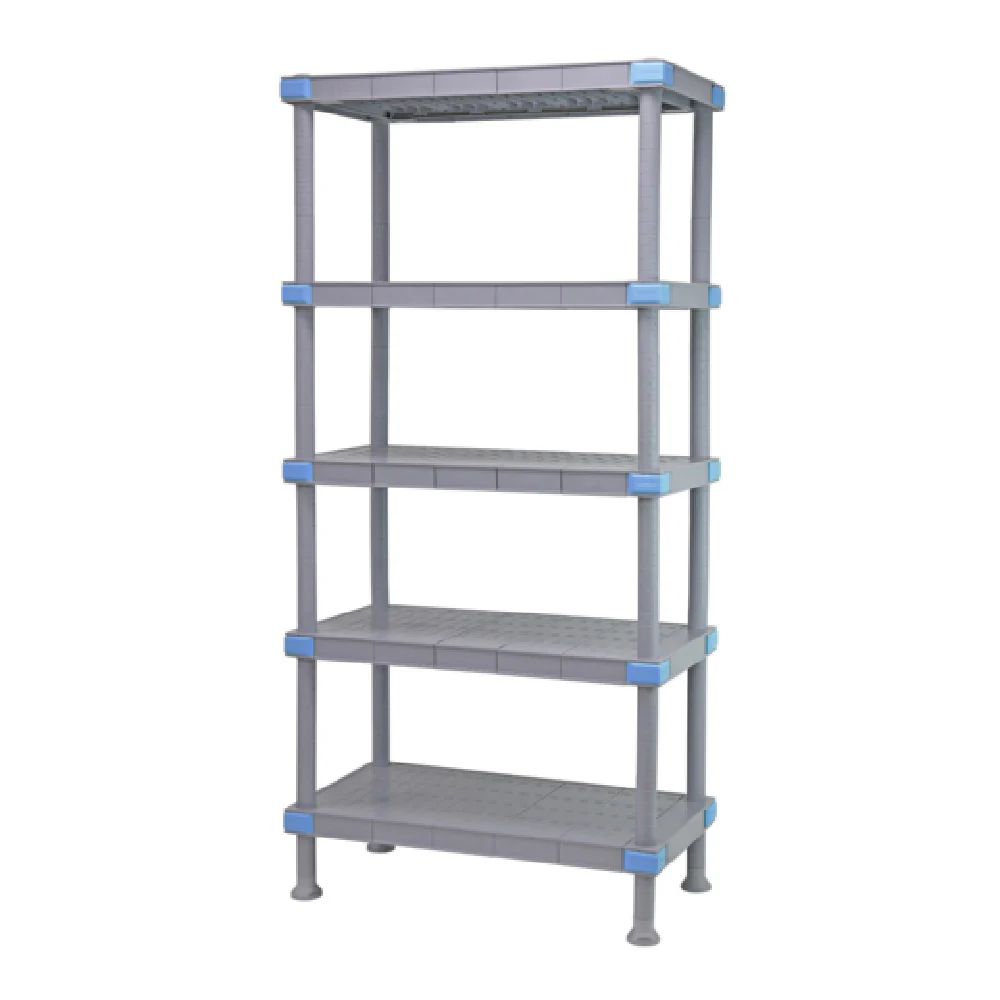 Quantum QP182462SS-5 24 Inch Shelving Unit All Plastic Five Shelves Gray Finish