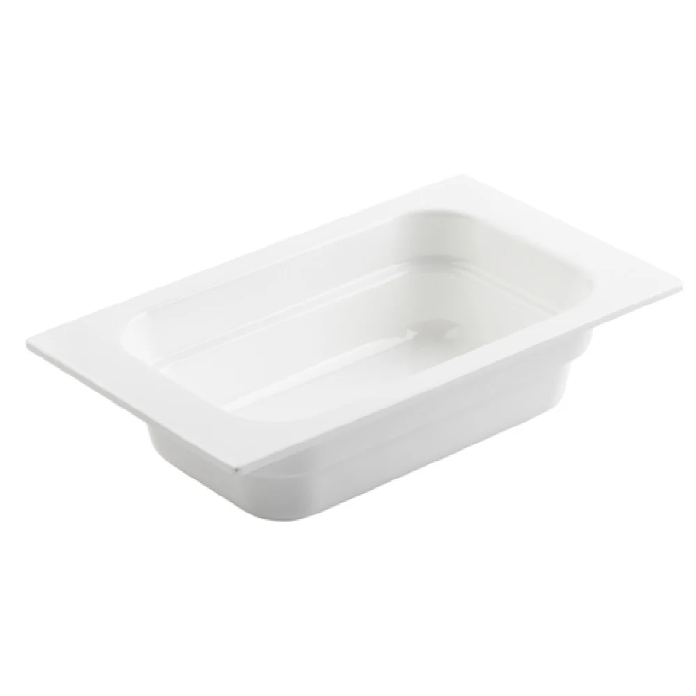 Tablecraft CW352PB 1-1/4 Qt Aluminum Food Pan Cold Holding 10-1/2 Inch Pigeon Blue