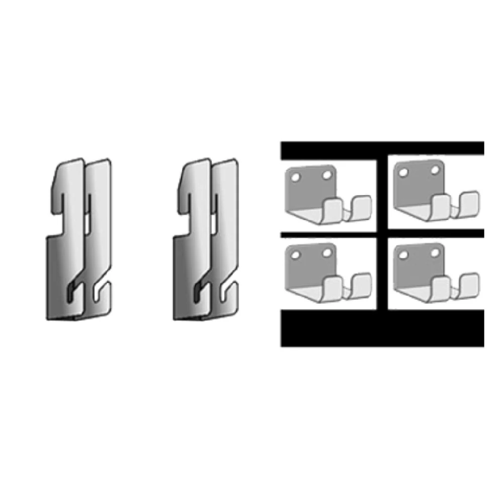 Metro SWGB1 Bracket Kit Stainless Steel for Wire Grid to Wall Track Metro SWGB1 Bracket Kit Stainless Steel for Wire Grid to Wall Track