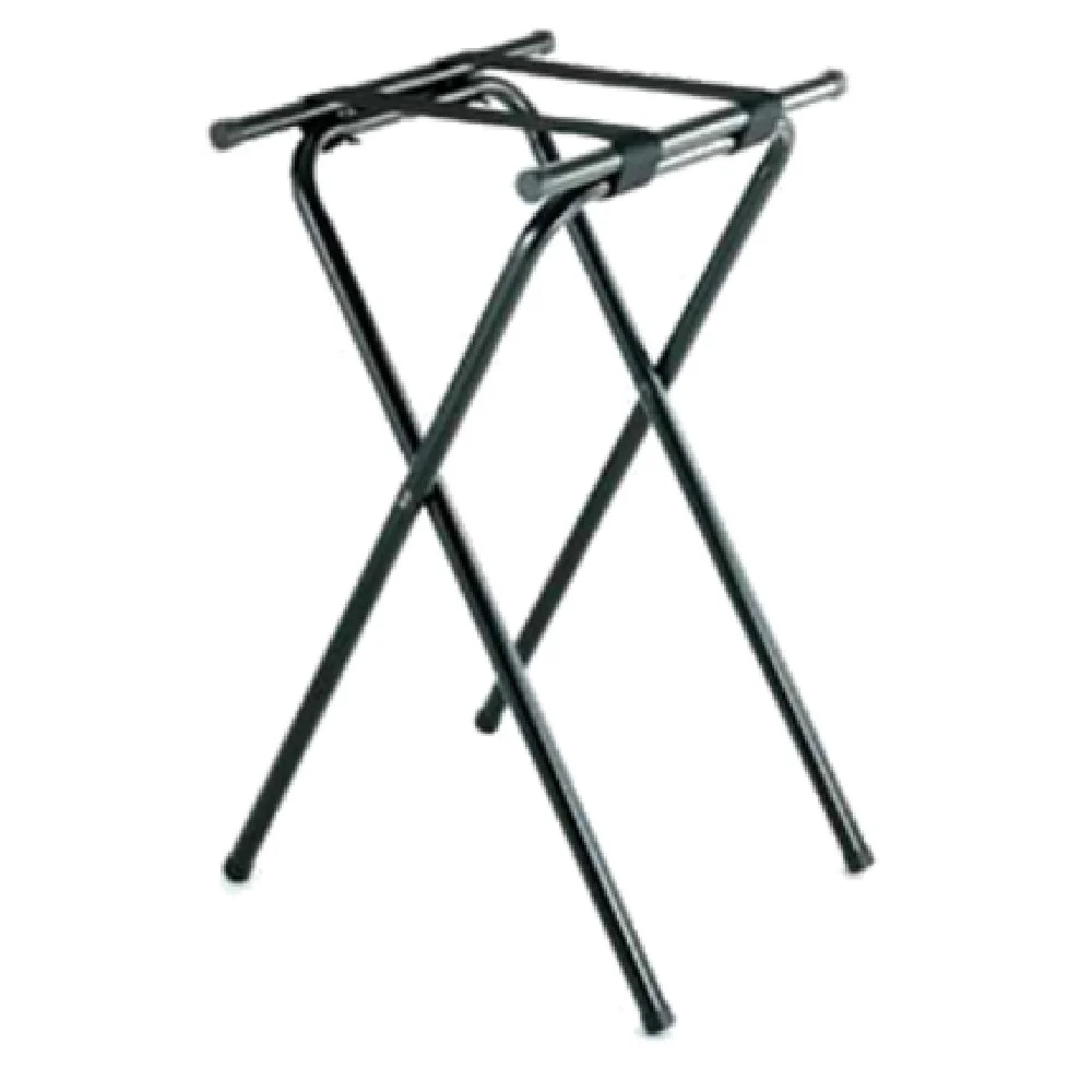 Central Specialties 1053BL-1 15 Inch Folding Tray Stand with Black Straps Steel Central Specialties 1053BL-1 15 Inch Folding Tray Stand with Black Straps Steel