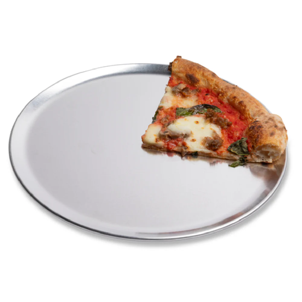 Vollrath CP11 11 Inch Diameter Coupe Pizza Pan 18 Gauge Aluminum Natural Finish