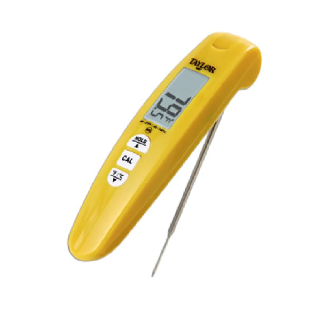 Taylor 9867FDA Thermocouple Thermometer Digital Type T Antimicrobial Yellow Taylor 9867FDA Thermocouple Thermometer Digital Type T Antimicrobial Yellow