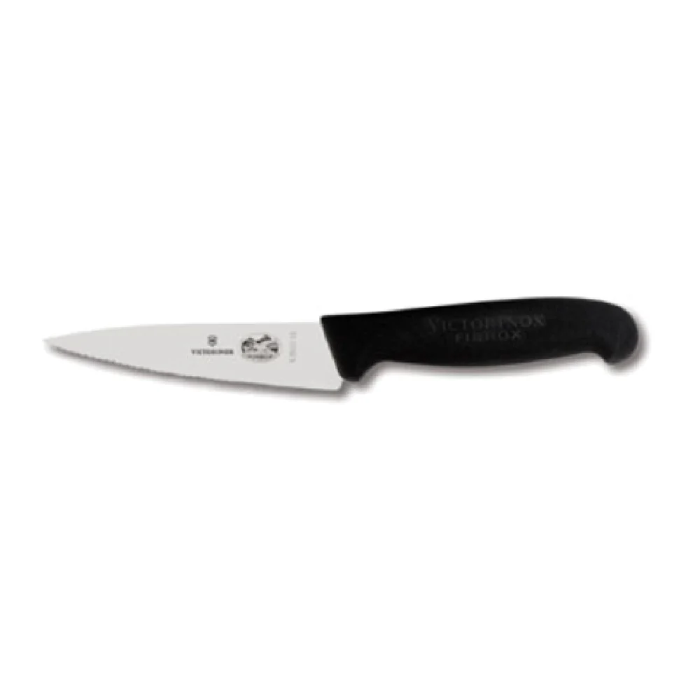 Victorinox 5.2033.12-X1 5 Inch Blade 1-1/4 Inch Width Mini Chef Knife Black Fibrox Handle