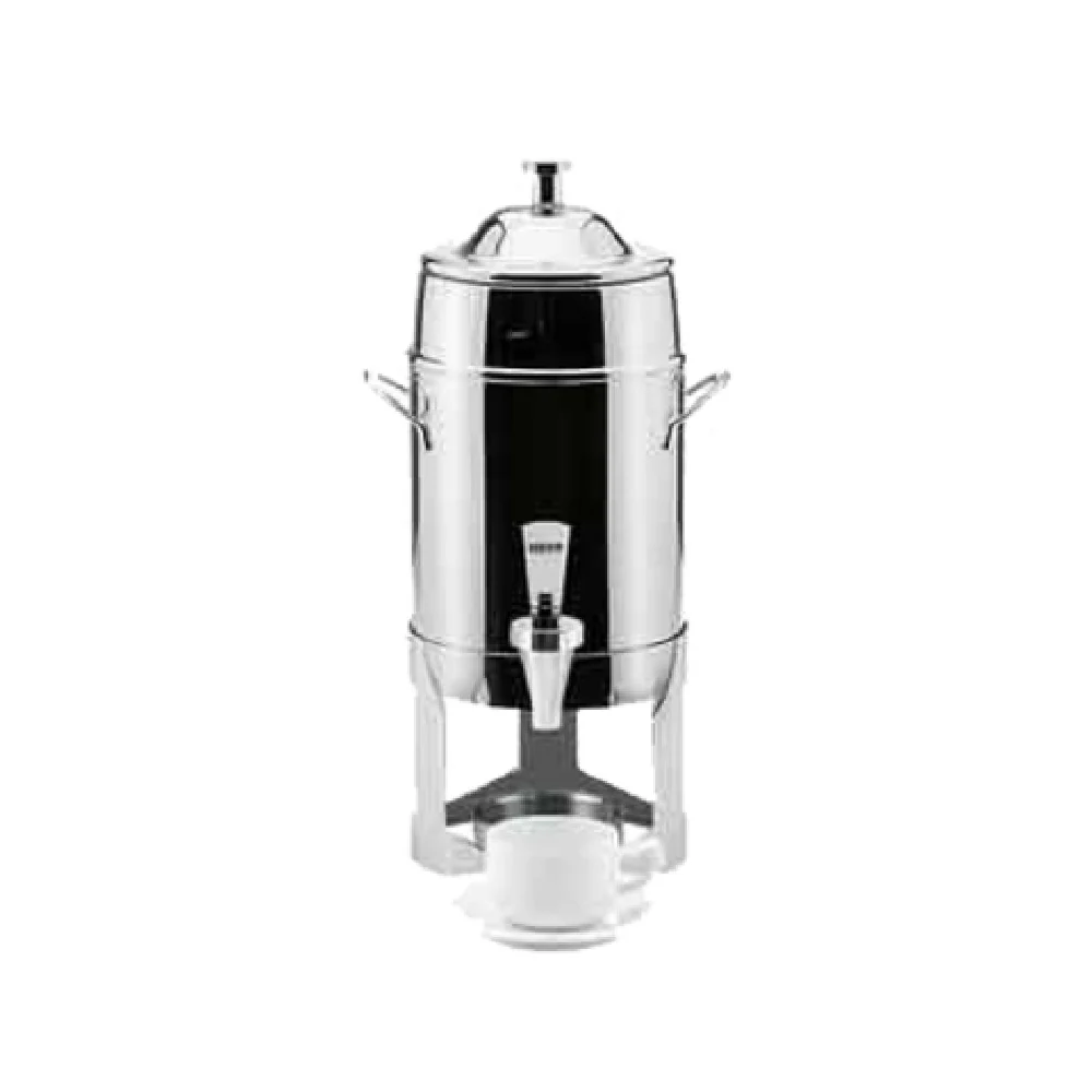 BauscherHepp 15.4877.0100 352 Oz Coffee Urn Canned Heat Silver Plated Stainless Steel
