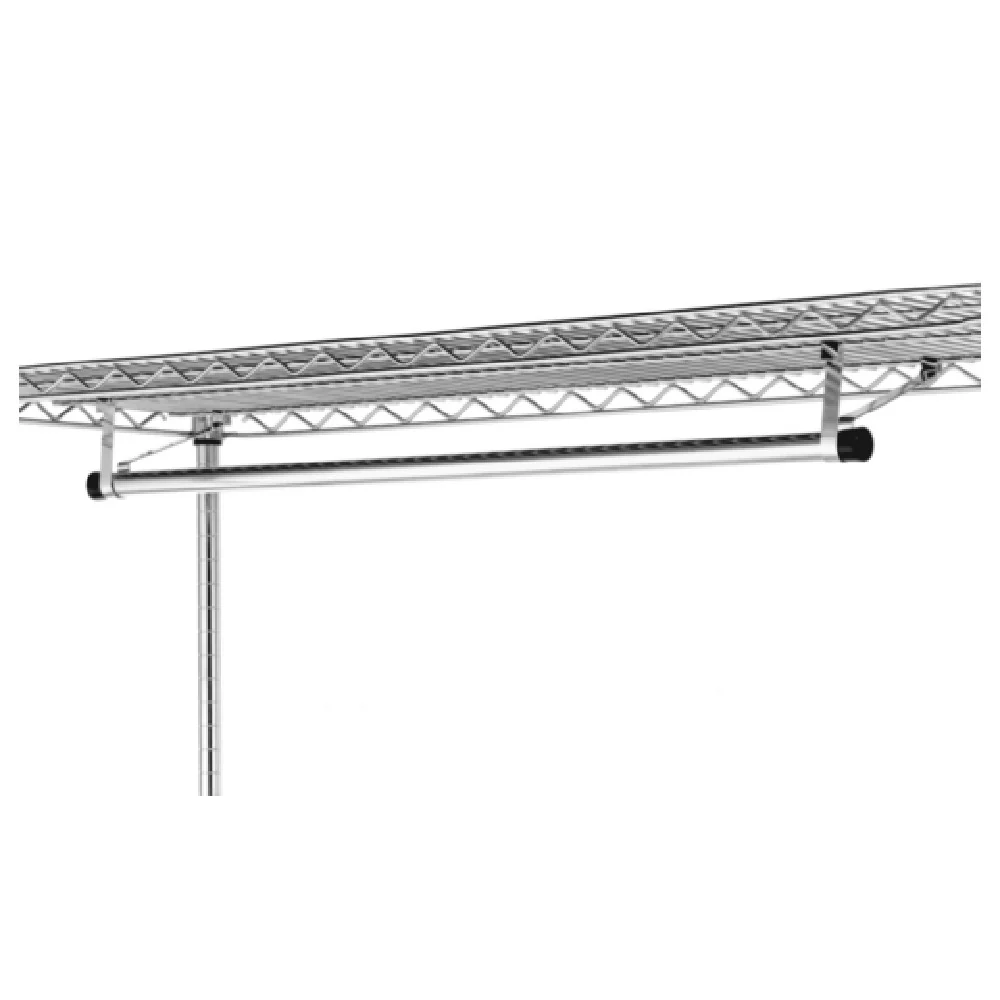Metro AT3018NC 30 Inch Garment Hanger Rail Chrome Plated for 18 Inch Shelves