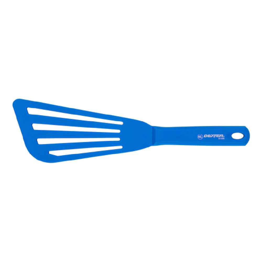 Dexter Russell 91508 11 Inch Turner Slotted Silicone Blue Fish Turner