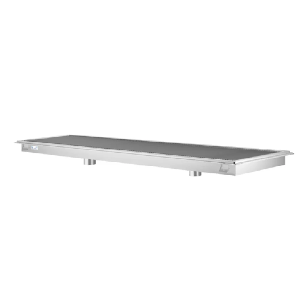 Koolmore KM-FTG-2442 42 Inch Floor Trough Drain 4 Inch Diameter Stainless Steel with Subway Style Grating Koolmore KM-FTG-2442 42 Inch Floor Trough Drain 4 Inch Diameter Stainless Steel with Subway Style Grating
