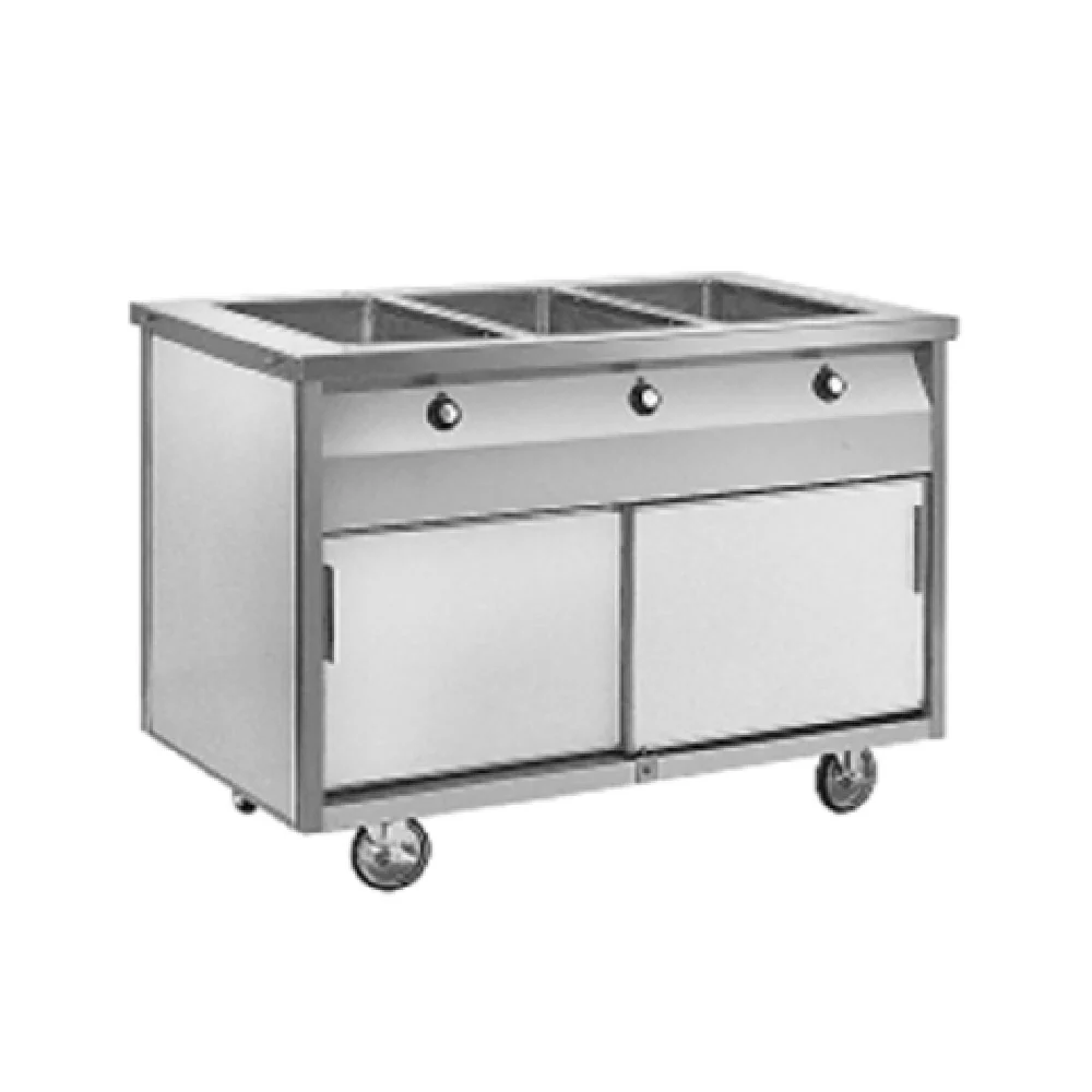 Randell RAN HTD-6S 86 Inch Electric Hot Food Table with 6 Wells and Casters Randell RAN HTD-6S 86 Inch Electric Hot Food Table with 6 Wells and Casters