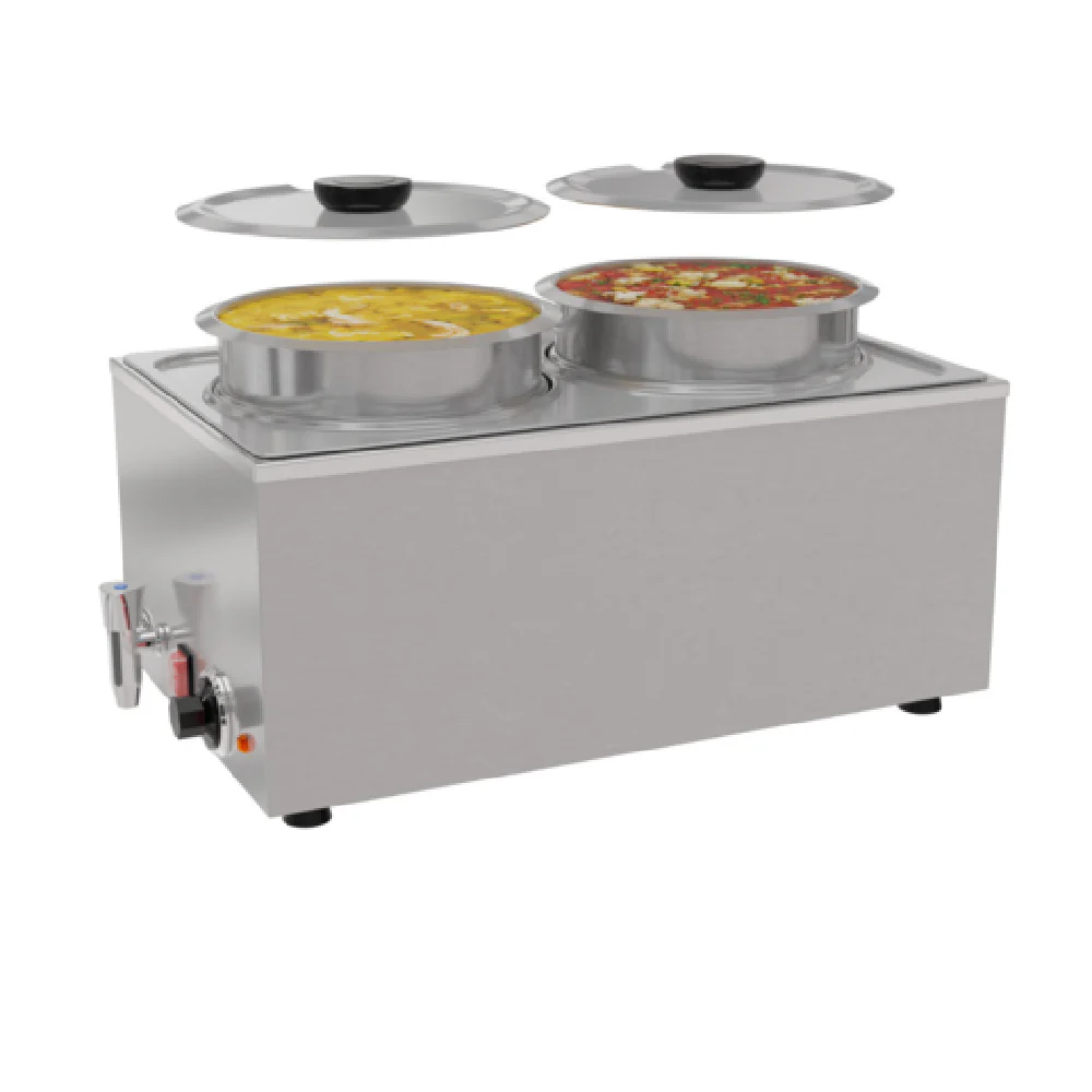 Koolmore CFW-4T 23 Inch Electric Food Pan Warmer with Faucet Stainless Steel Koolmore CFW-4T 23 Inch Electric Food Pan Warmer with Faucet Stainless Steel