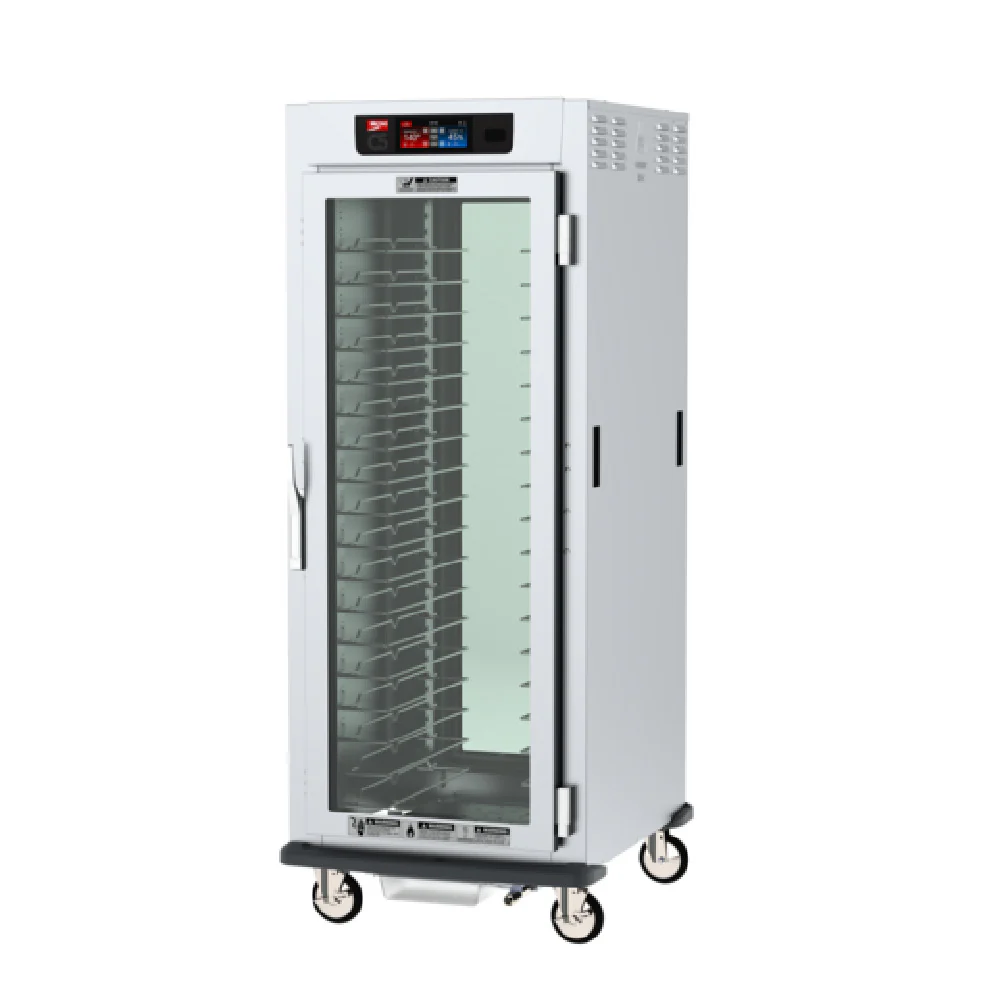 Metro C599-SFC-UPFC 30 Inch Mobile Pass Thru Heated Holding and Proofing Cabinet with 6.8 Inch Touch Screen Controls