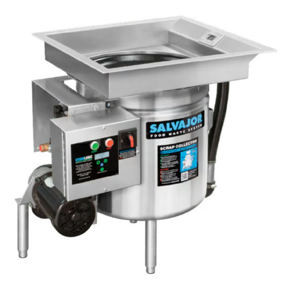 Salvajor S914_230/60/3 25 Inch Scrap Collector Food Waste Collector with safety line disconnect Salvajor S914_230/60/3 25 Inch Scrap Collector Food Waste Collector with safety line disconnect