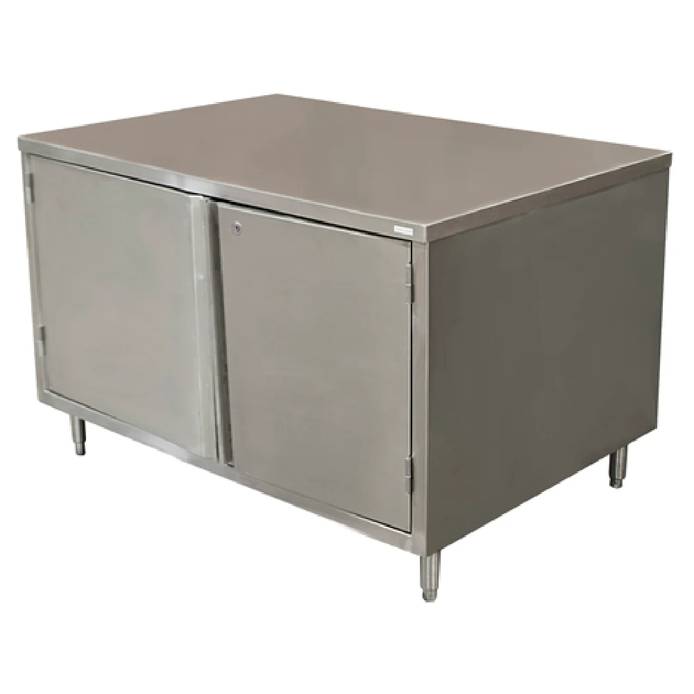 BK Resources CST-3048HL 48 Inch Work Table Cabinet Base with Hinged Doors Lock Stainless Steel BK Resources CST-3048HL 48 Inch Work Table Cabinet Base with Hinged Doors Lock Stainless Steel