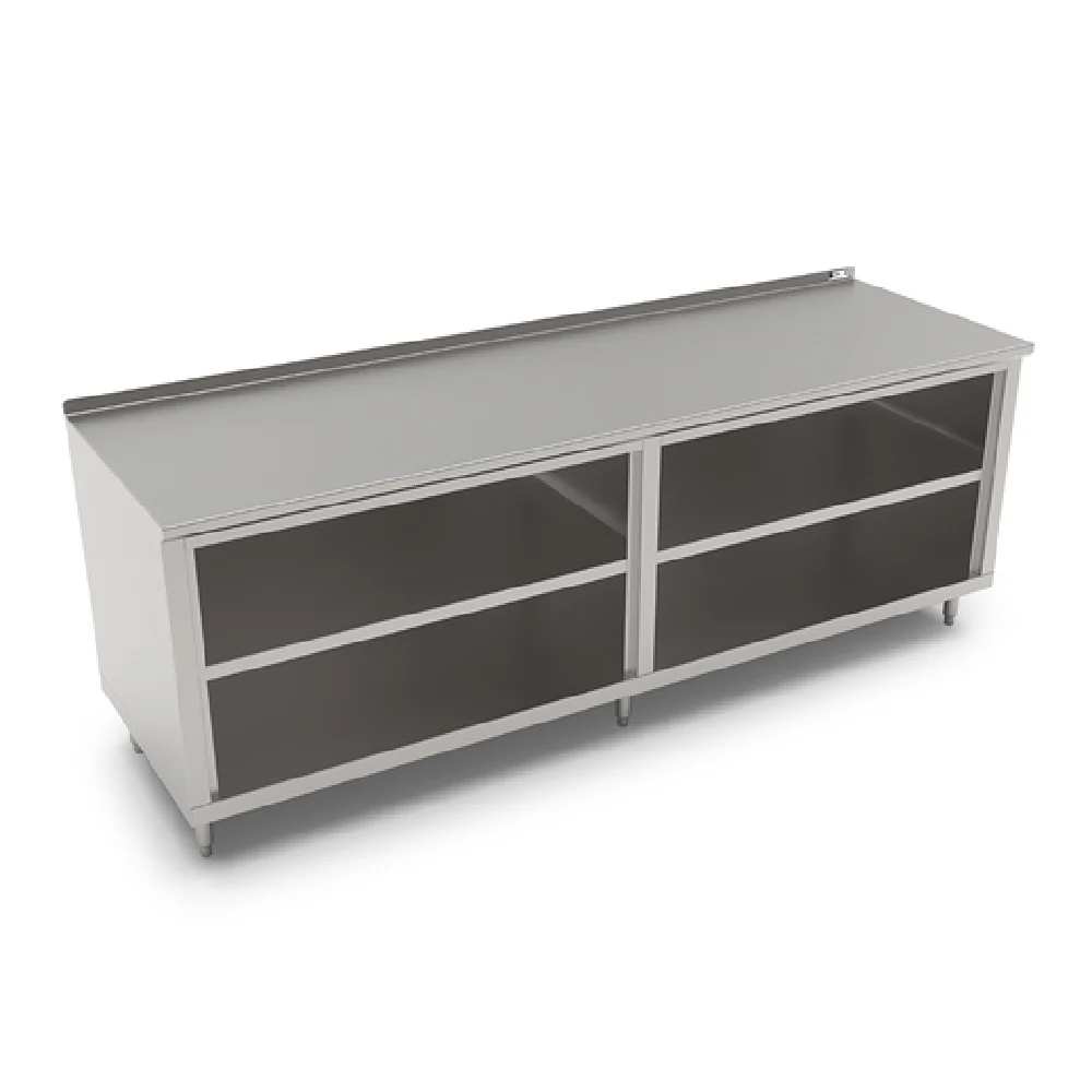 John Boos 4CO4R1.5-24120-1S 120 Inch Work Table Cabinet Base with Open Front