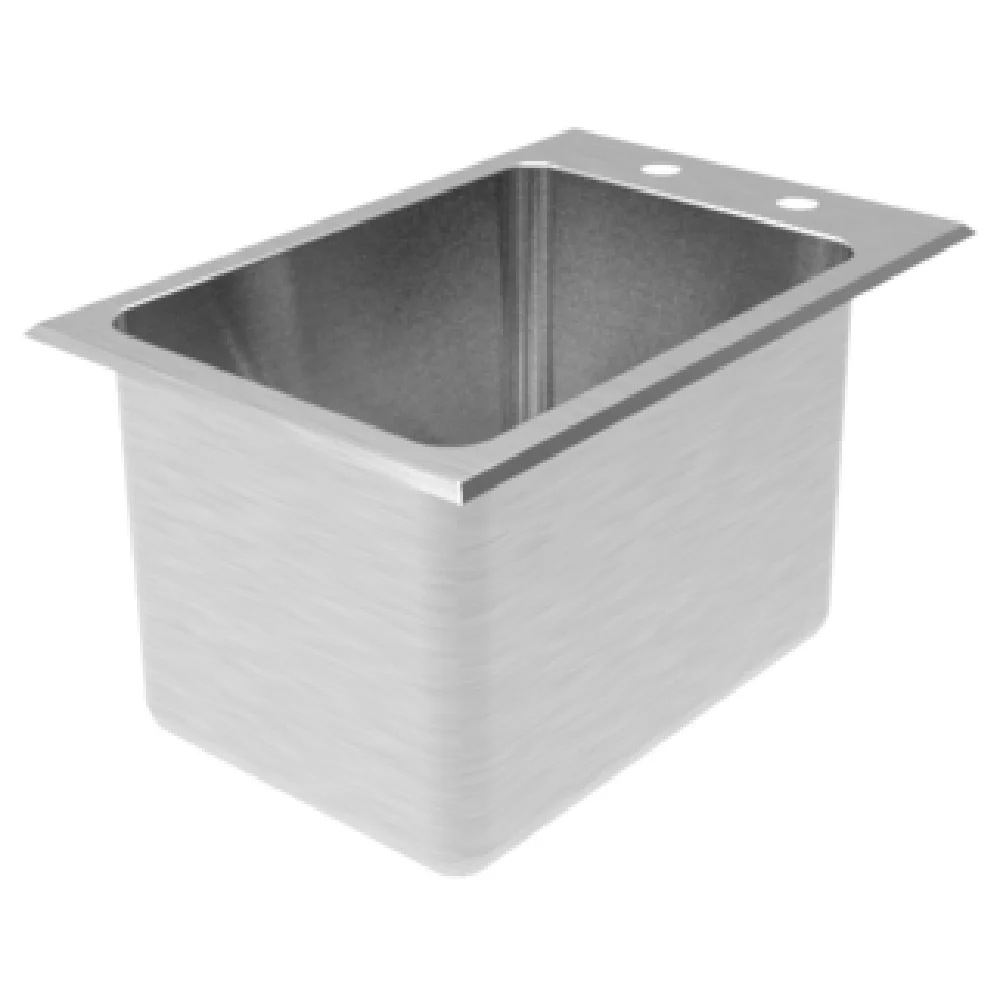 GSW USA SH10141DDI 10 Inch Sink Durable Stainless Steel One Compartment with Strainer