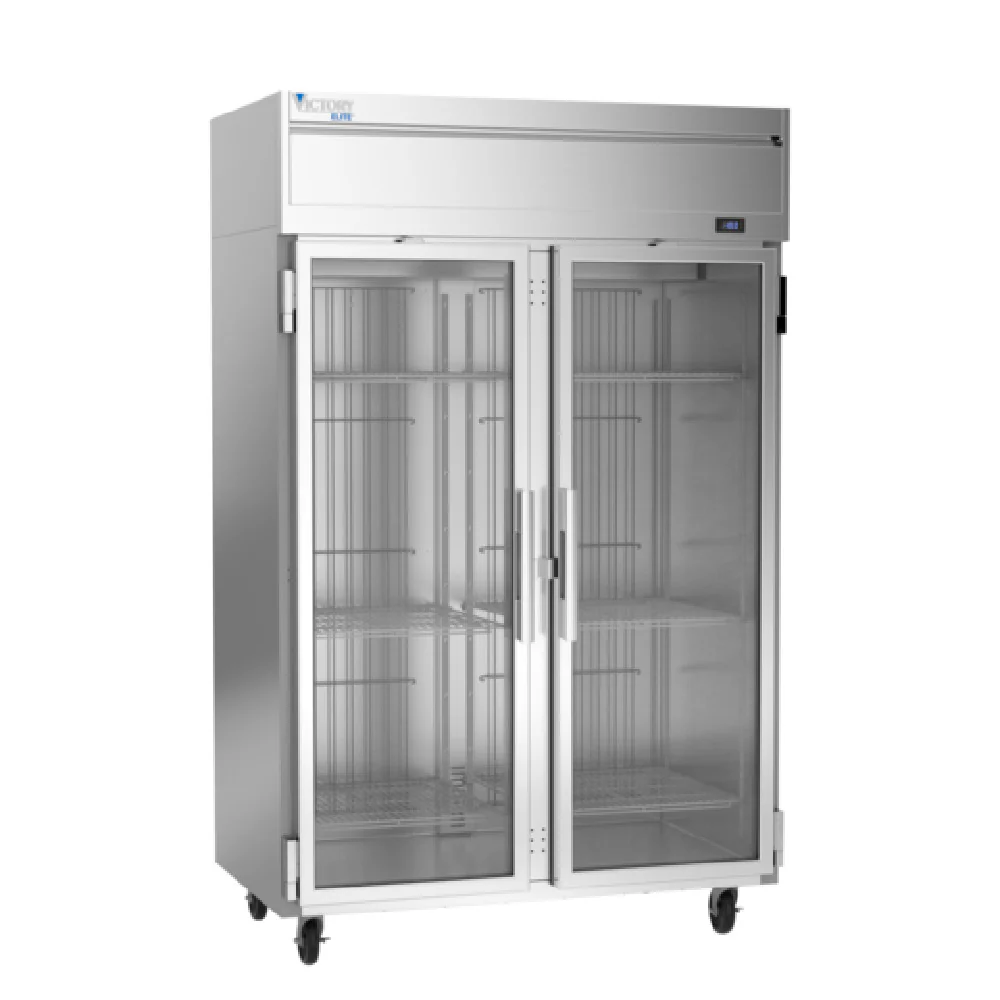 Victory VEFSA-2D-GD-HC 52 Inch Reach-in Freezer 46.29 cu Feet 2 Section with Glass Doors Victory VEFSA-2D-GD-HC 52 Inch Reach-in Freezer 46.29 cu Feet 2 Section with Glass Doors