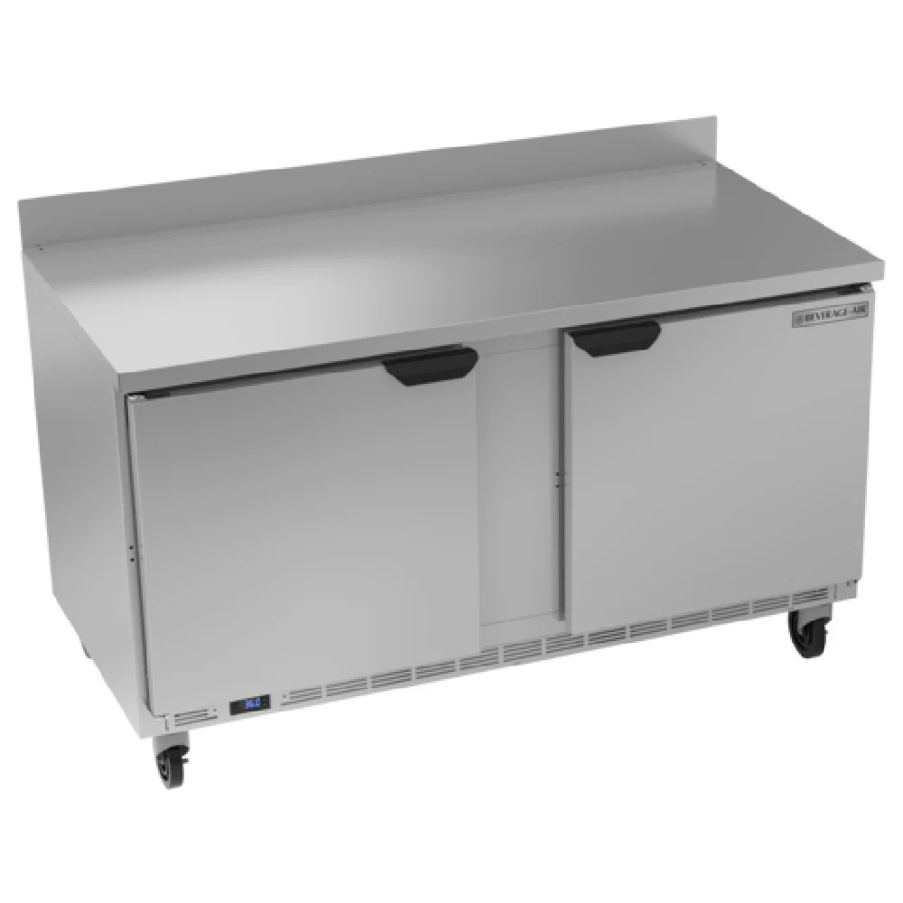 Beverage Air WTR60AHC 60 Inch Two-section Worktop Refrigerator 14.75 cu ft Stainless Steel Beverage Air WTR60AHC 60 Inch Two-section Worktop Refrigerator 14.75 cu ft Stainless Steel