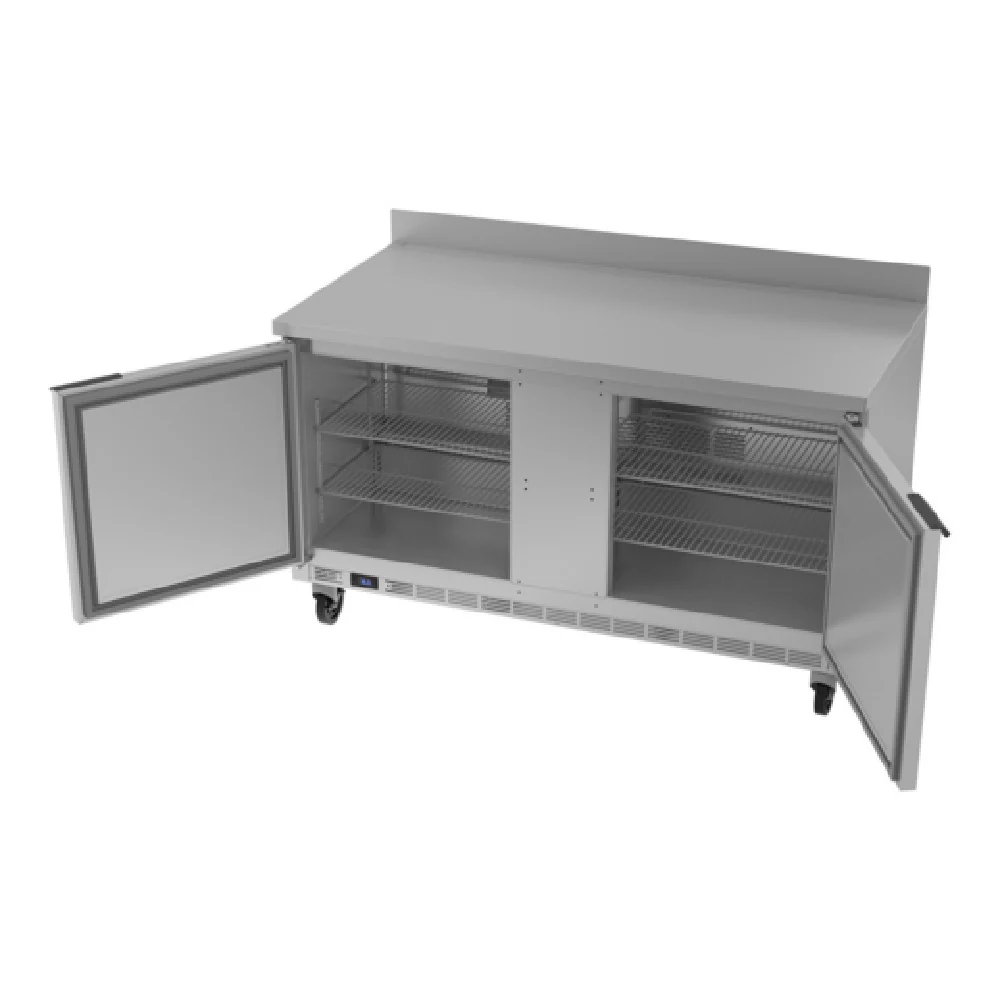 Beverage Air WTR60AHC 60 Inch Two-section Worktop Refrigerator 14.75 cu ft Stainless Steel Beverage Air WTR60AHC 60 Inch Two-section Worktop Refrigerator 14.75 cu ft Stainless Steel