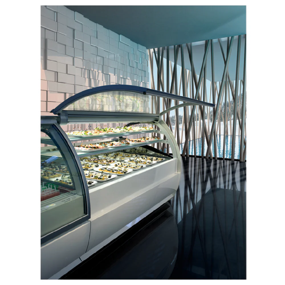 Howard-McCray KOR-G6-52-44-P12 44 Inch Refrigerated Gelato Display Case with Stainless Steel