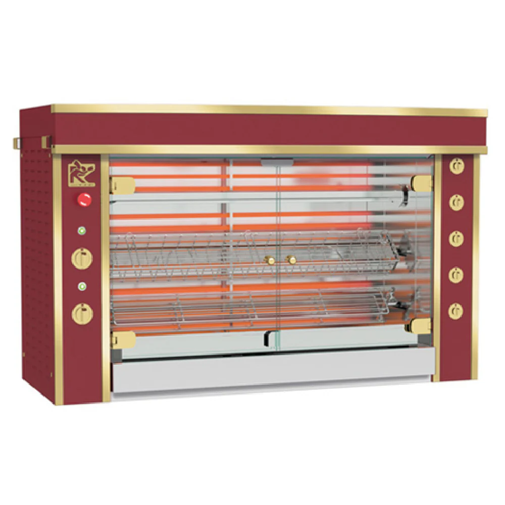 Rotisol GF1375-2E-LUX 56-1/8 Inch Electric Rotisserie Oven with Stainless Steel Spits Rotisol GF1375-2E-LUX 56-1/8 Inch Electric Rotisserie Oven with Stainless Steel Spits