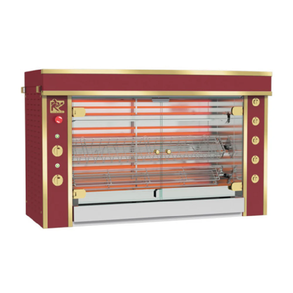 Rotisol GF1375-2E-LUX 56-1/8 Inch Electric Rotisserie Oven with Stainless Steel Spits Rotisol GF1375-2E-LUX 56-1/8 Inch Electric Rotisserie Oven with Stainless Steel Spits