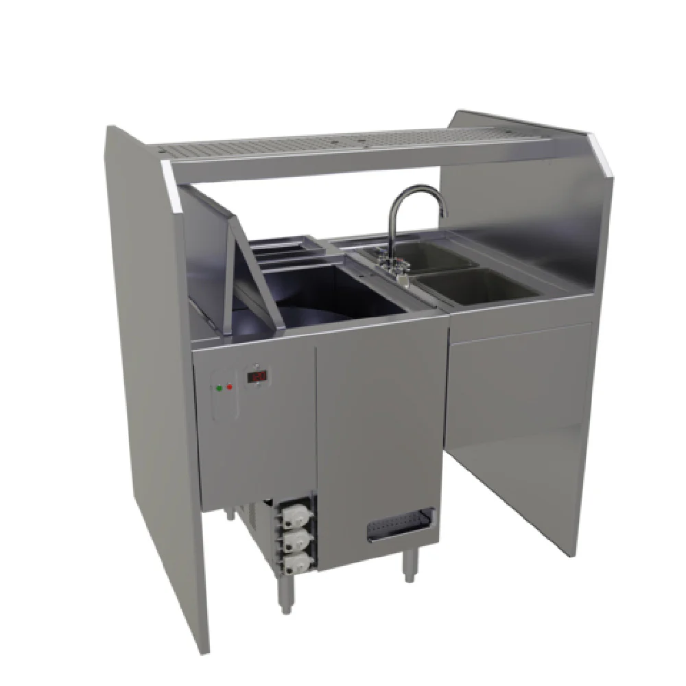 Glastender PSD-42L 42 Inch Disassembly Style Pass-Thru Cocktail Station with Glasswasher Glastender PSD-42L 42 Inch Disassembly Style Pass-Thru Cocktail Station with Glasswasher