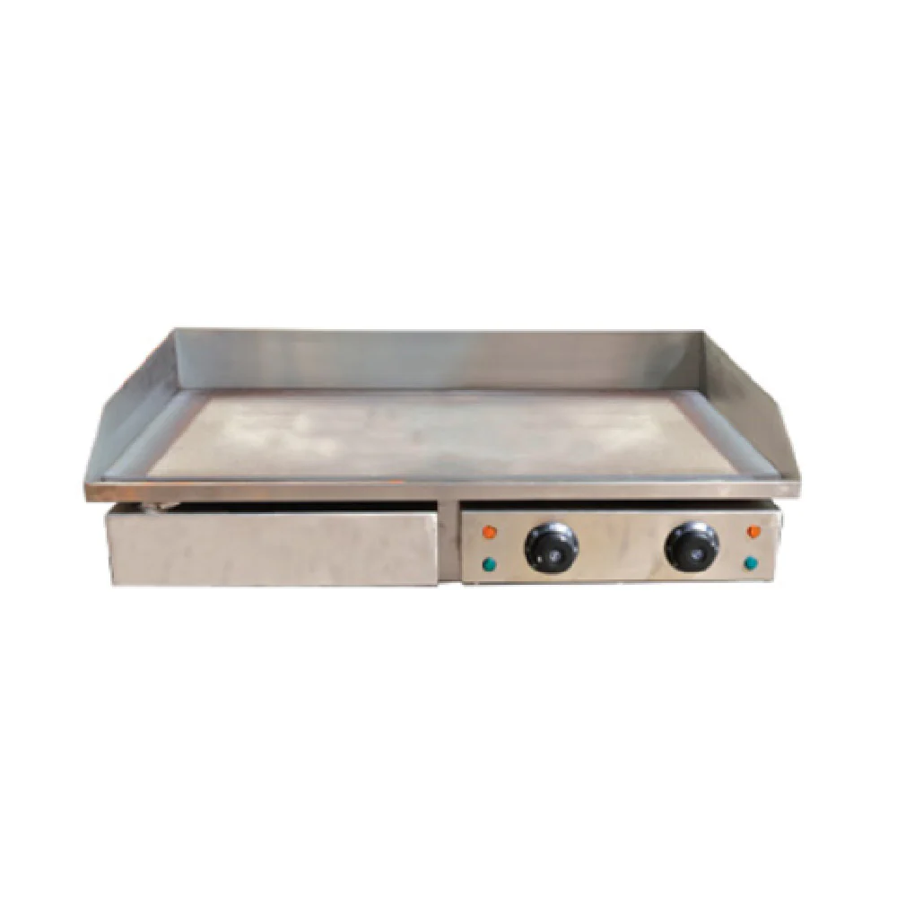 Omcan 34870 28 Inch Electric Griddle with Independent Thermostat Controls