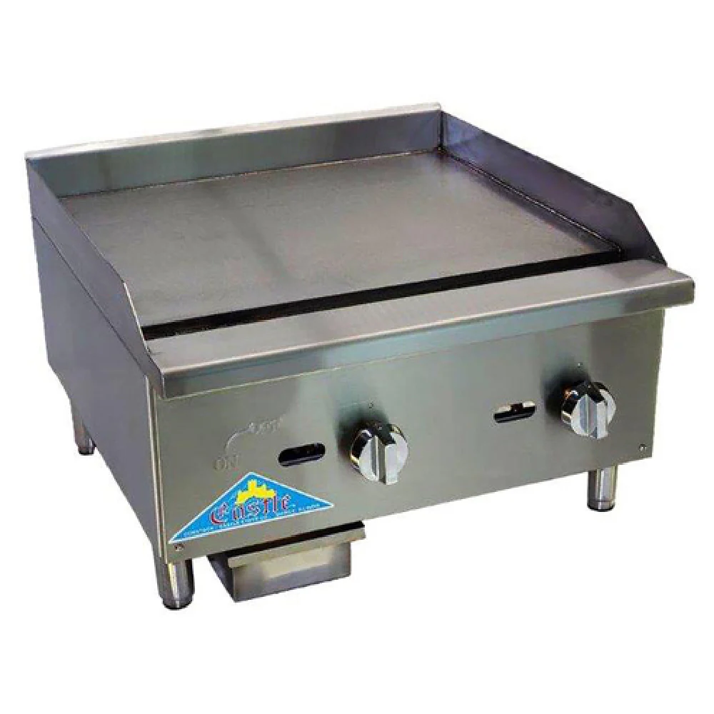 Comstock-Castle CCEGG48 48 Inch Griddle Gas Countertop Manual Controls 120000 BTU