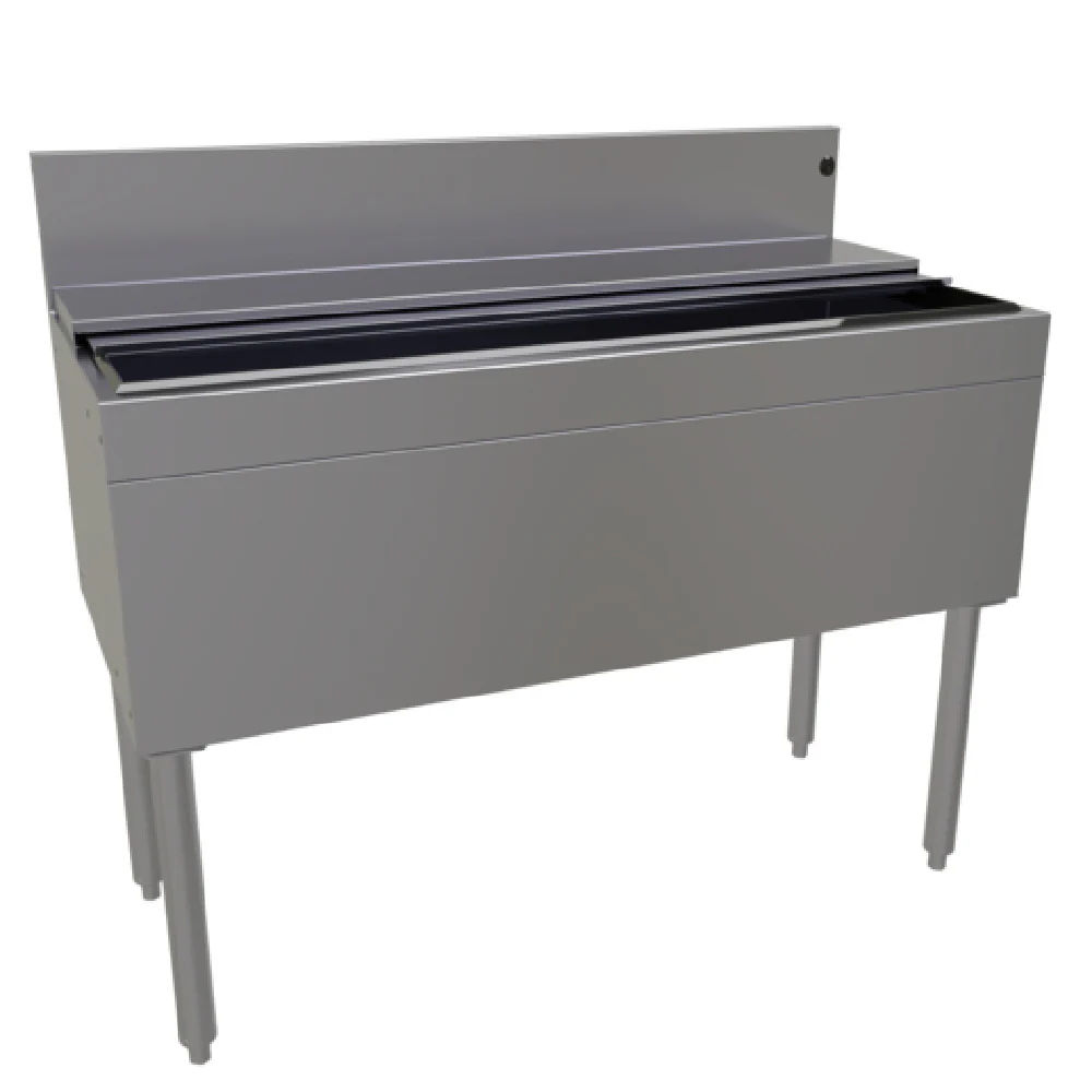 Glastender IBA-42-CP10 42 Inch Underbar Ice Bin with 10 Circuit Cold Plate Glastender IBA-42-CP10 42 Inch Underbar Ice Bin with 10 Circuit Cold Plate