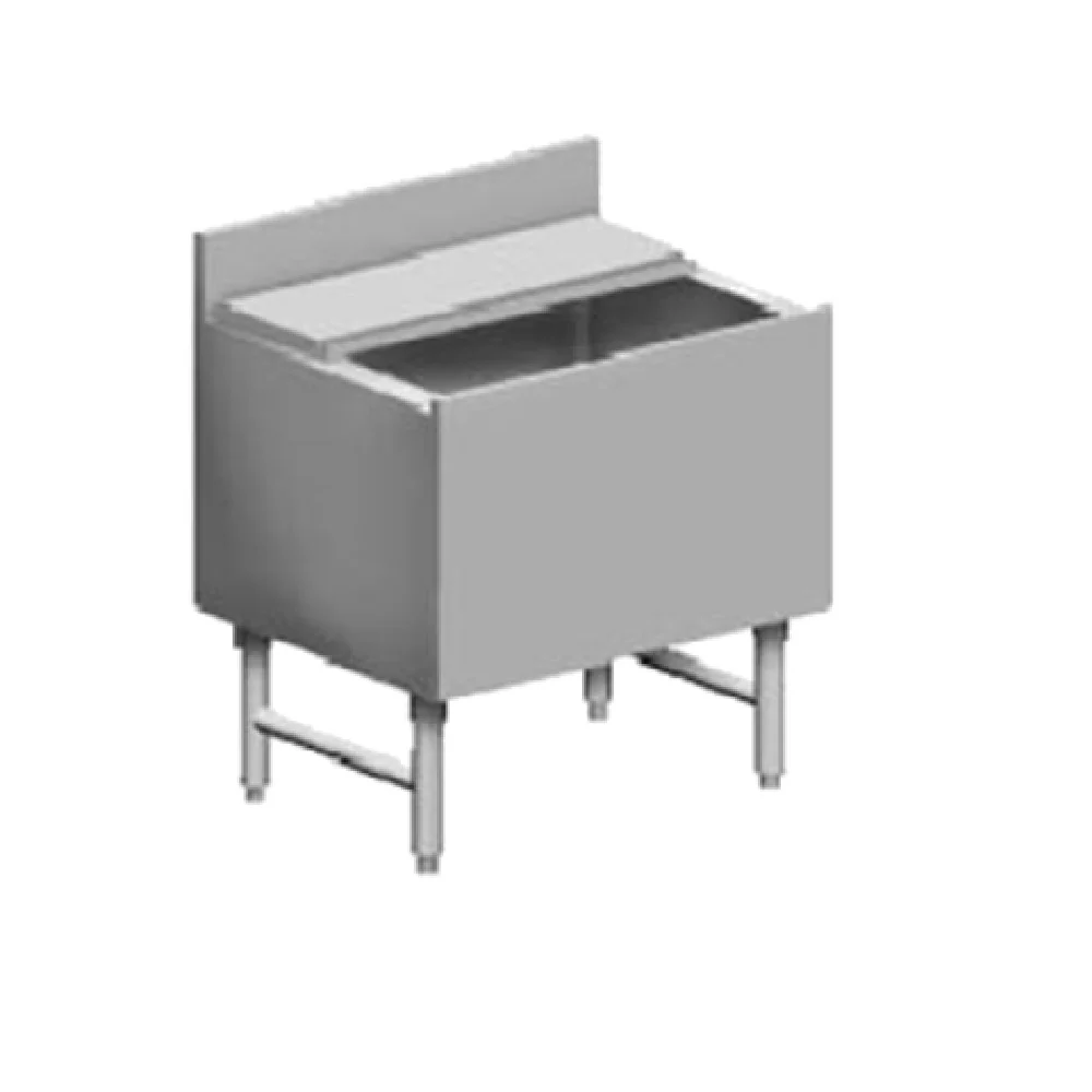 Eagle B28IC-22-7 28 Inch Underbar Ice Bin Cocktail Unit 7 Circuit Cold Plate