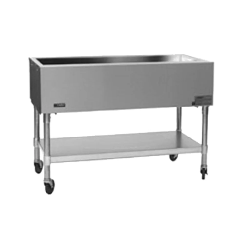 Eagle PCP-4 66 Inch Mobile Serving Counter Non-refrigerated Cold Pan with Insulated Ice Pan