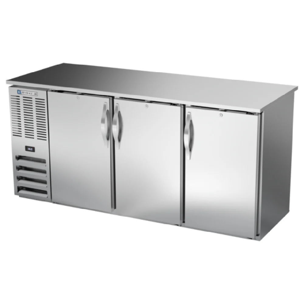 Beverage Air BBN72HC-F-PT-S Refrigerated Open Food Rated Back Bar Pass-Thru Storage Cabinet