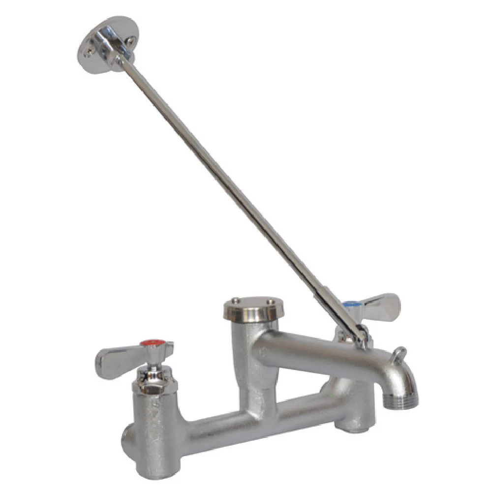BK Resources BKSF-WB3 Service Faucet 1/4 Turn Ceramic Stainless Steel with Vacuum Breaker