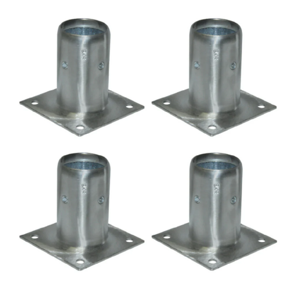BK Resources BK-SSLS-WP-4 3.5 Inch Leg Socket With Plate to Fit 1-5/8 Inch Tubing 4 Packs BK Resources BK-SSLS-WP-4 3.5 Inch Leg Socket With Plate to Fit 1-5/8 Inch Tubing 4 Packs