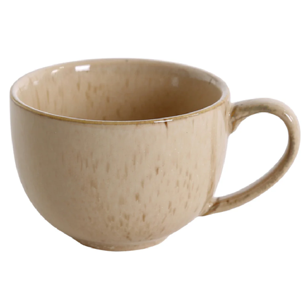 Yanco AG-001 7 Oz Agate Cup Round With Handle Dishwasher Safe Porcelain