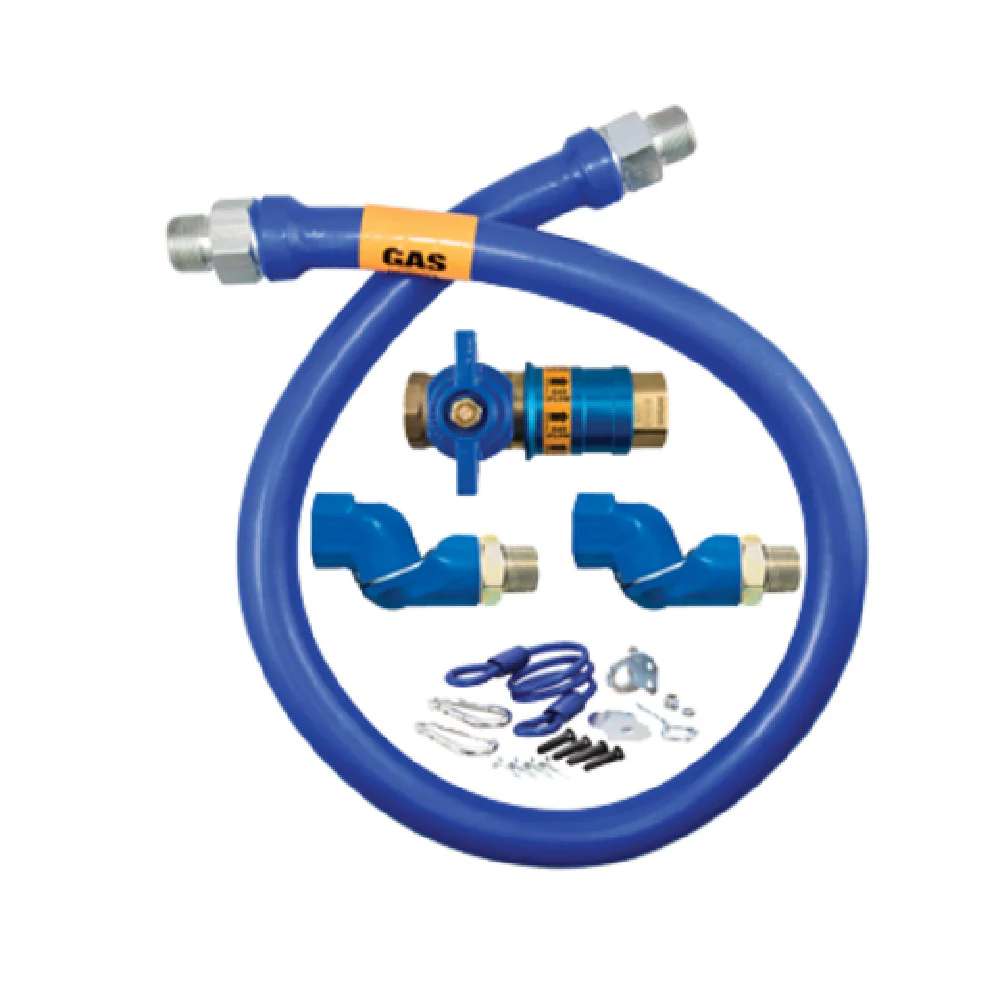 Dormont 1675KITCF2S24 3/4 Inch Diameter Moveable Gas Connector Kit with Safety Quik 205000 BTU/hr Dormont 1675KITCF2S24 3/4 Inch Diameter Moveable Gas Connector Kit with Safety Quik 205000 BTU/hr