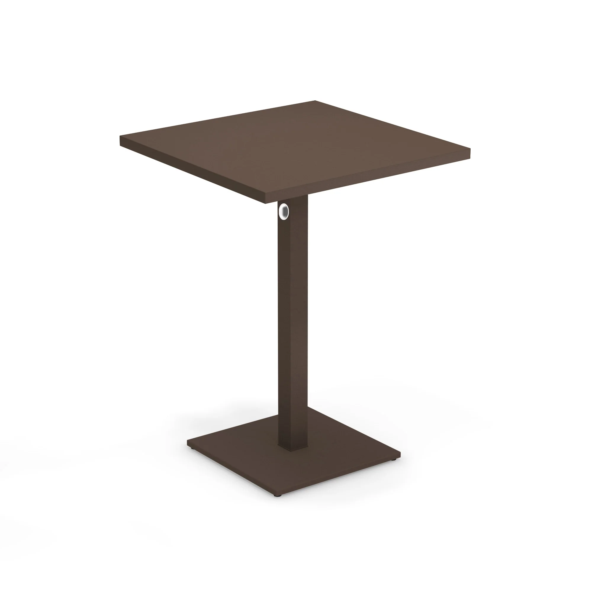 Emuamericas LLC E473KH-41 32 Inch Square Lock Table Outdoor Steel Top and Pedestal