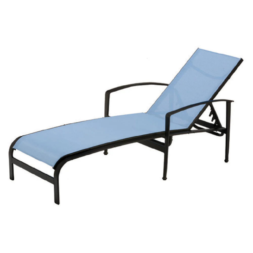 Plantation Prestige 4020900-03 31 Inch Chaise Lounge Sling Stackable Aluminum