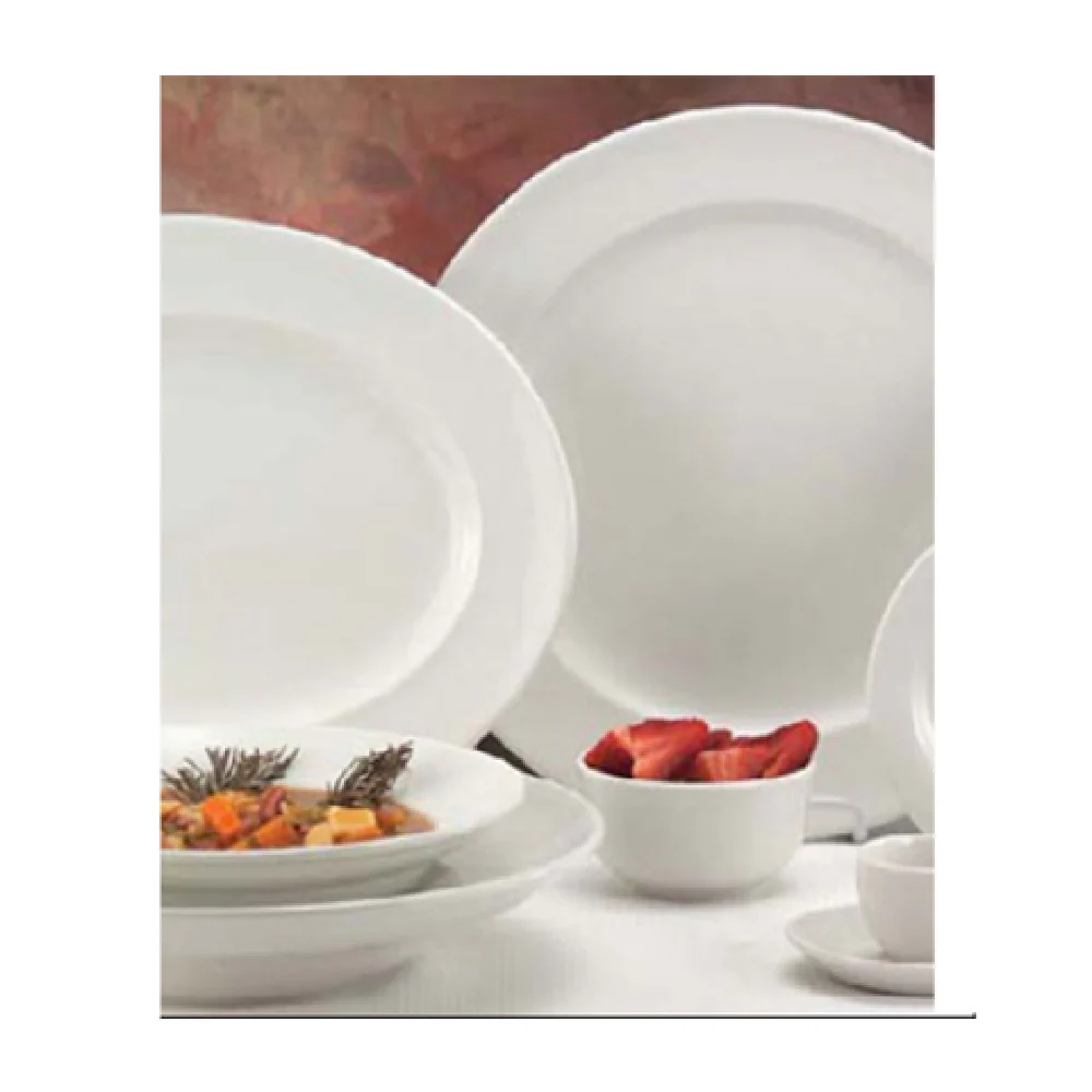 Libbey BW-1126 12 Inch Oblong Porcelain Serving Platter Bright White Libbey BW-1126 12 Inch Oblong Porcelain Serving Platter Bright White