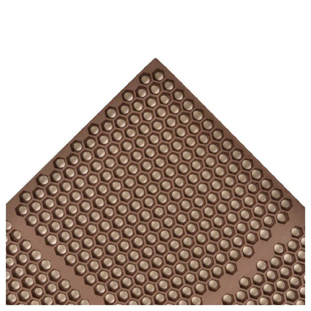 Notrax T15U0036BR 36 Inch Grease-Resistant Floor Mat with Anti-Fatigue Rubber Brown