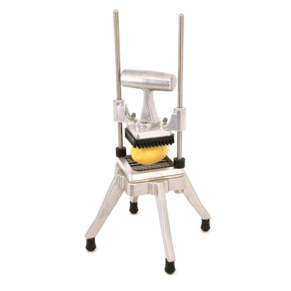 Omcan 41859 8 Inch Manual Vertical Potato Fry Cutter Stainless Steel Countertop Dicer