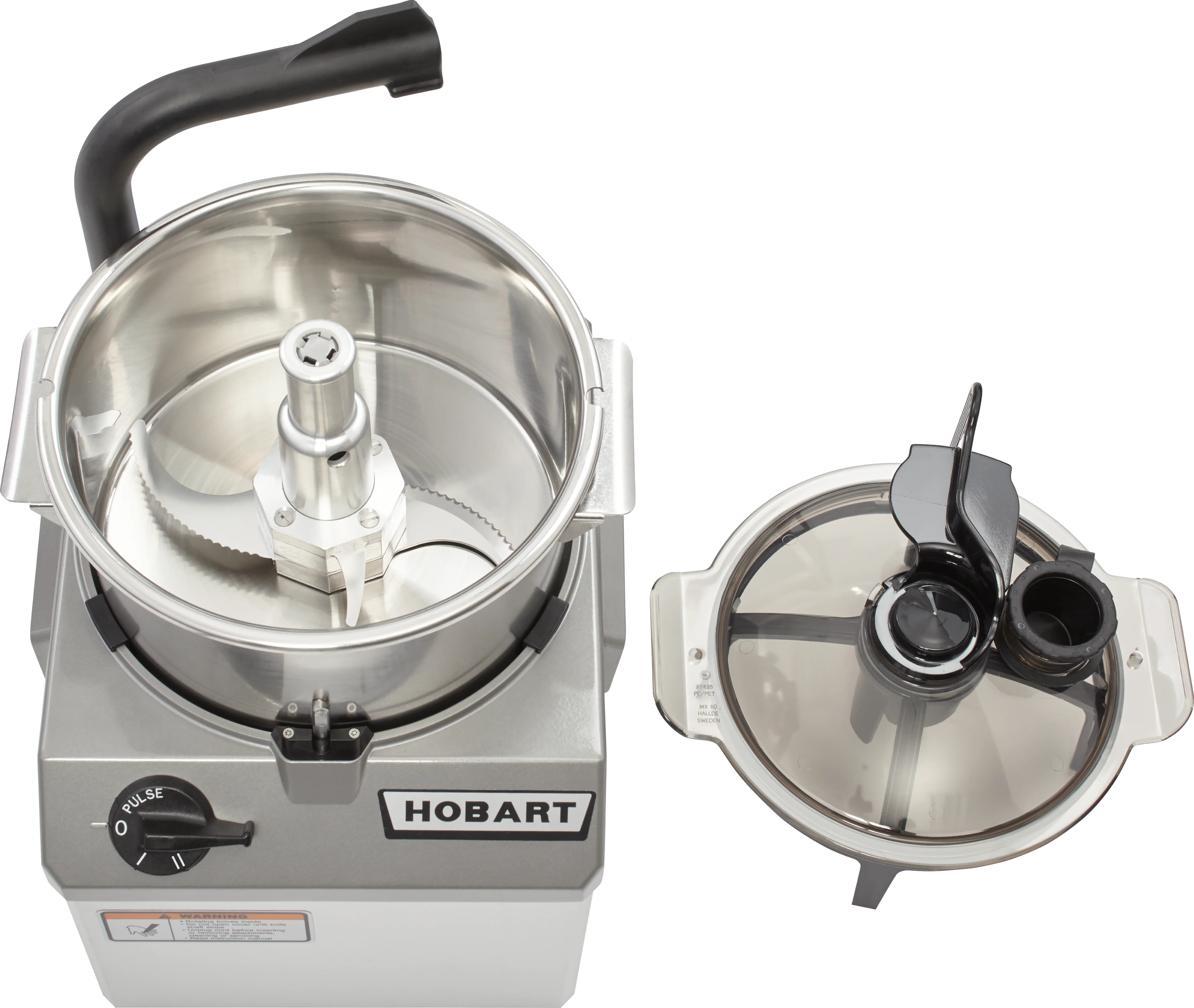 Hobart HCM62-1 6 Quart Food Processor with Stainless Steel Bowl and Coolcutter Knives Hobart HCM62-1 6 Quart Food Processor with Stainless Steel Bowl and Coolcutter Knives