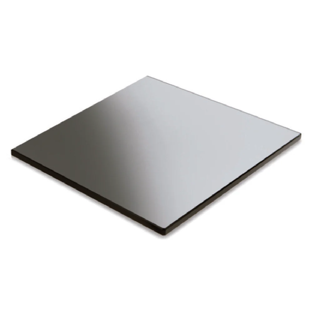 Steelite DWFBGL14BK 14 Inch Square Shelf Tile Black Glass with Fusion Buffet System