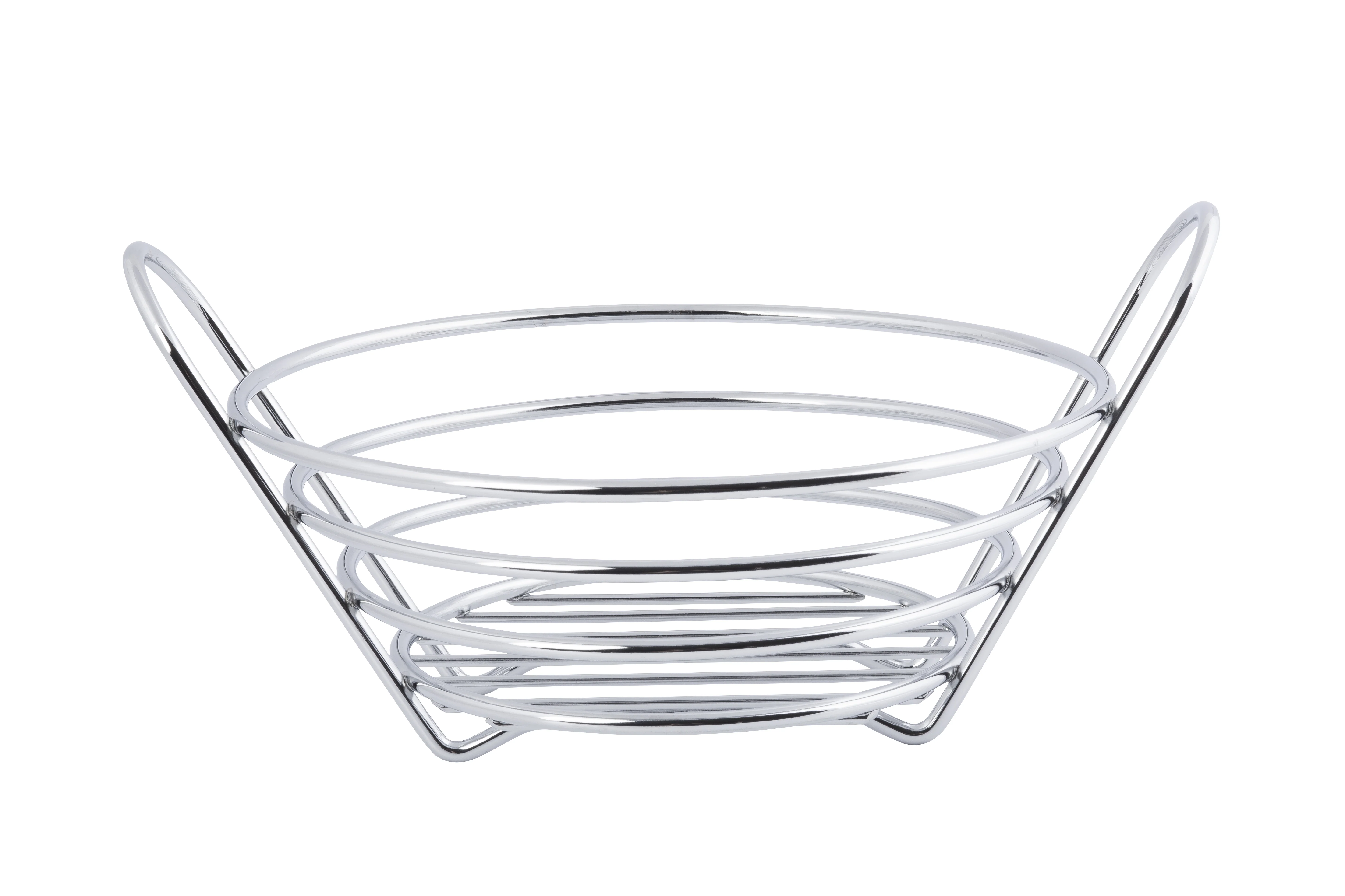 Tablecraft H71758 8 Inch Diameter Heavyweight Metal Serving Basket Round Tablecraft H71758 8 Inch Diameter Heavyweight Metal Serving Basket Round